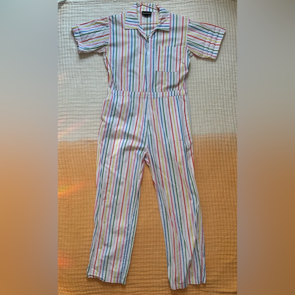 Nooworks x ban.do Rainbow Striped Coveralls